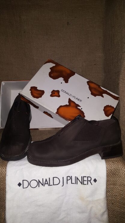 A pair of shoes sitting on top of a box.
