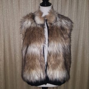 Leo & Nicole, Omber, Fur Vest, size PXL, $35