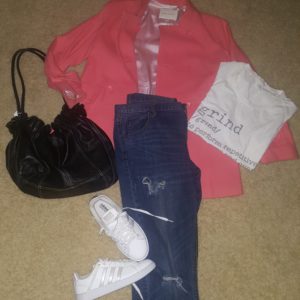 shop this look – jacket and purse