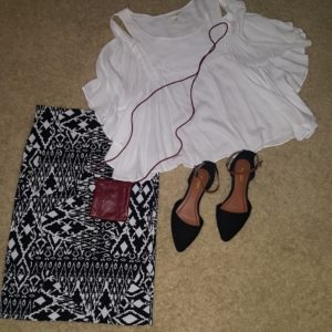 shop this look – top and skirt